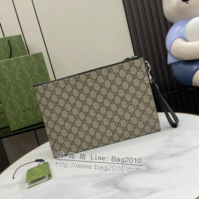 Gucci專櫃古馳最新款Ophidia系列手包男士手拿包 jh2287型號：473904
